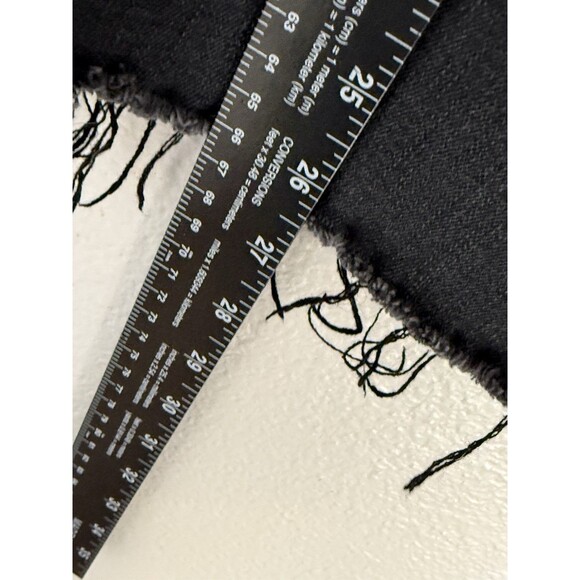 HIDDEN Jeans Wide Leg Barrel Women's Size 30 Black Distressed‎ Denim Cropped EUC - Picture 9 of 12